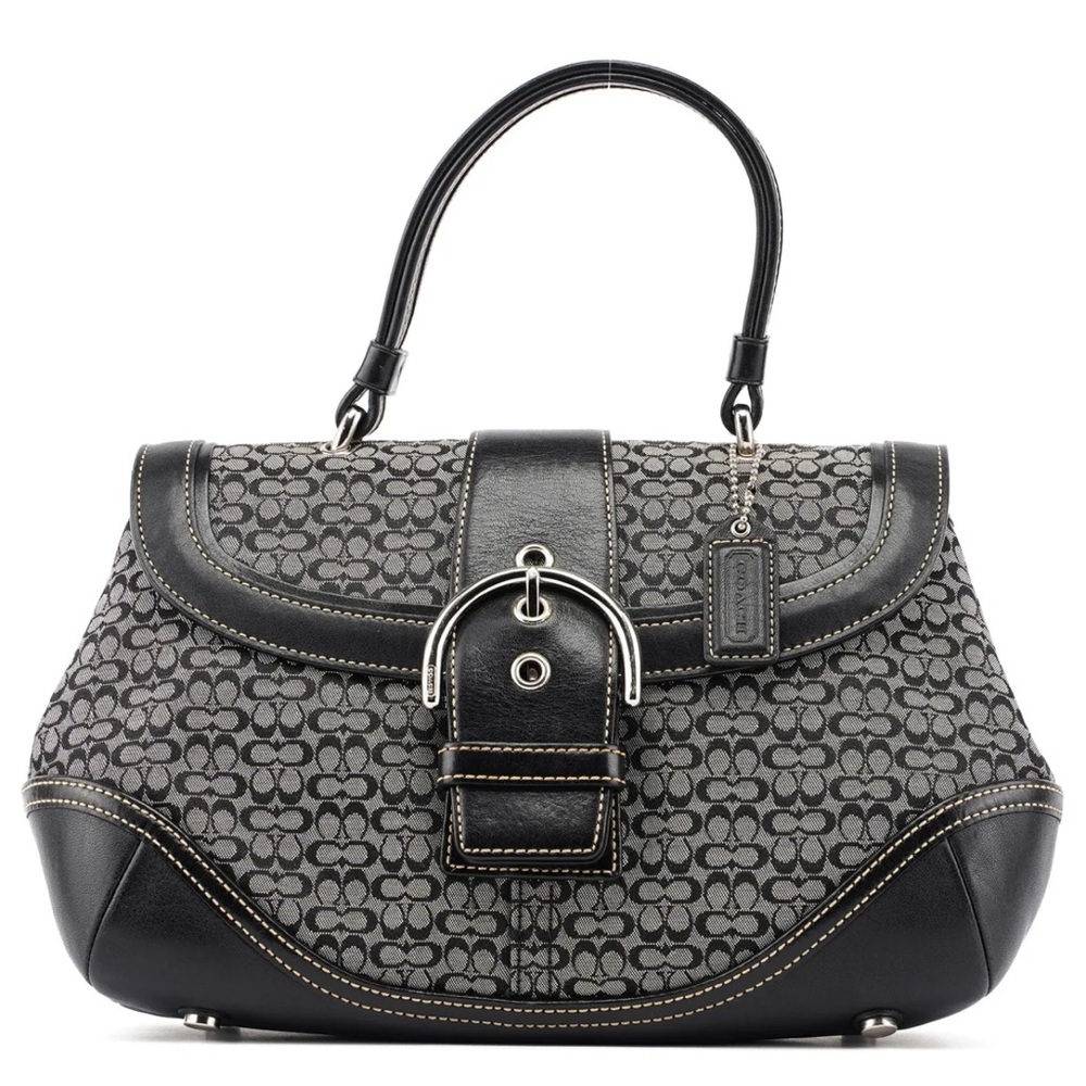 Coach Signature Small C Soho Flap Vintage top handle bag 7078